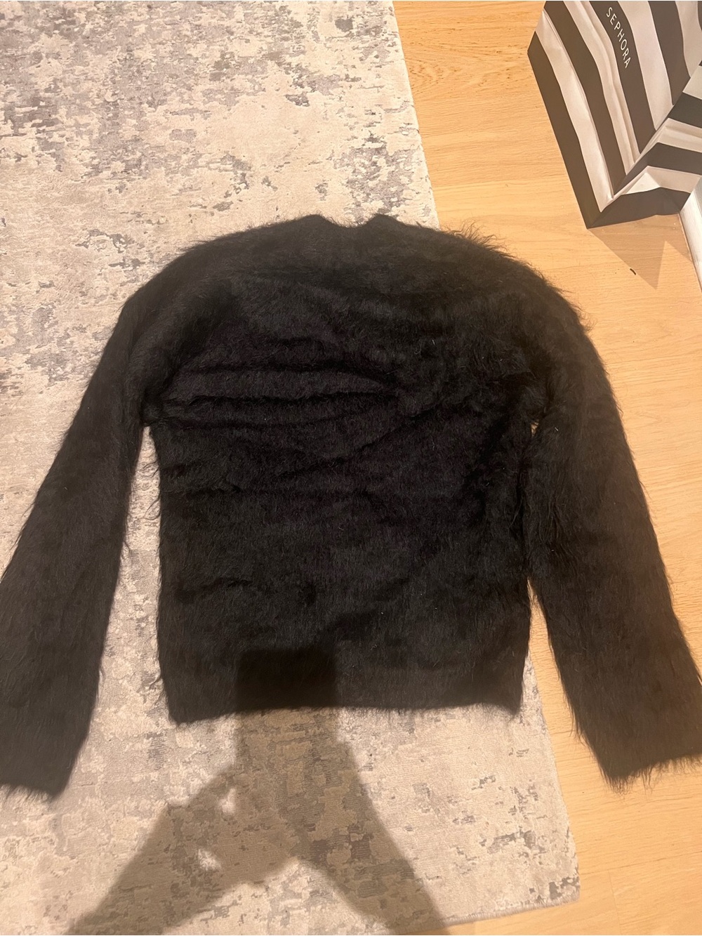 Toteme Black Alpaca Crewneck Sweater
